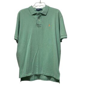 Polo by Ralph Lauren Green Classic 100% Cotton, Polo Shirt, Medium
